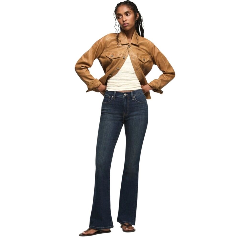 New Lucky Brand High Rise Flare Stevie Jeans 2 Way Stretch Women Size 14 Long
